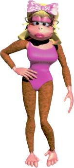 Candy Kong in a swimsuit
